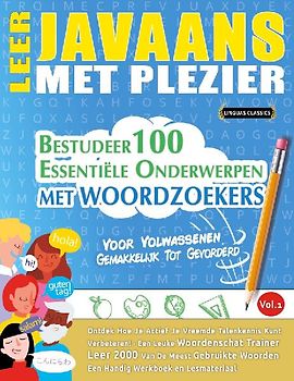 LEER JAVAANS MET PLEZIER - VOOR VOLWASSENEN