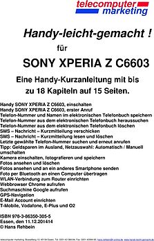 SONY XPERIA Z C6603 leicht-gemacht. Handy-leicht-gemacht für SONY XPERIA Z C6603