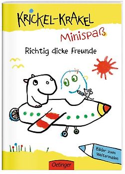 Krickel-Krakel-Minispaß. Richtig dicke Freunde Bilder zum Weitermalen