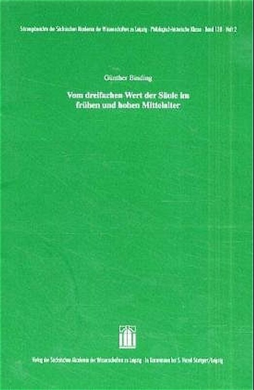 Vom dreifachen Wert der Säule im frühen und hohen Mittelalter