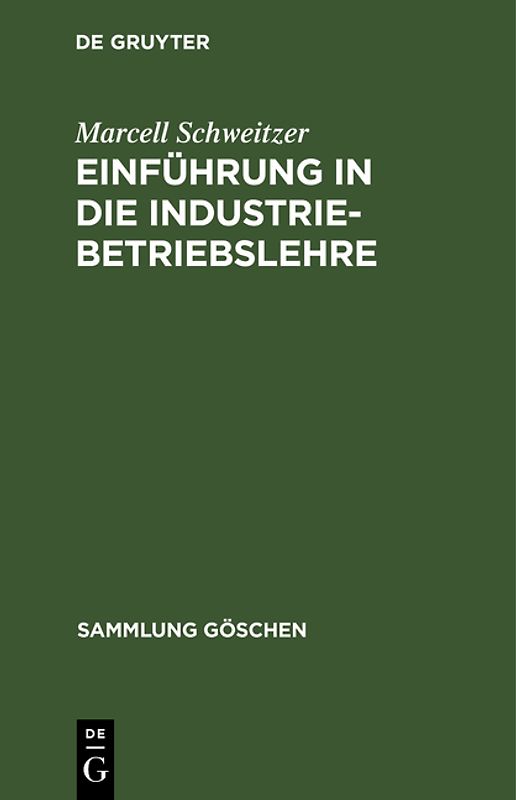 SG6046 SCHWEITZER:INDUSTRIE-BETRIEBSLEHRE
