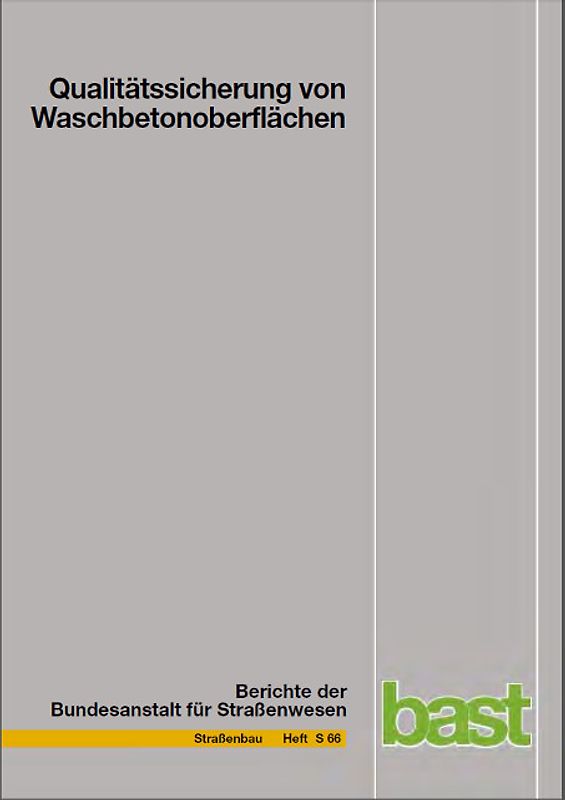 Qualitätssicherung von Waschbetonoberflächen