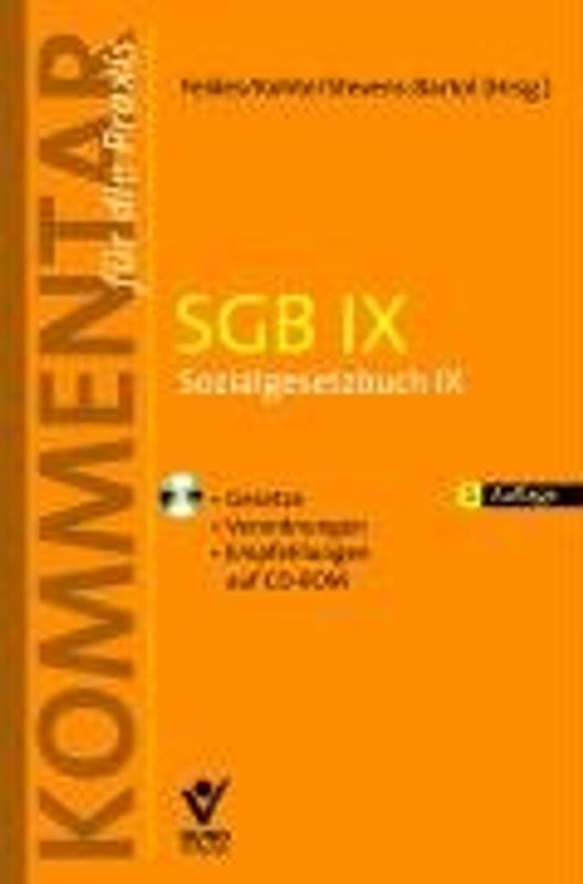 SGB IX Sozialgesetzbuch IX. Gesetze, Verordnungen, Empfehlungen auf CD-ROM