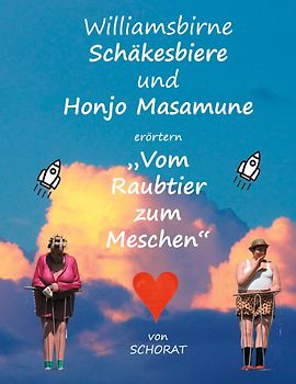 Williamsbirne Schäkesbiere und Honjo Masamune erörtern "Vom Raubtier zum Meschen"