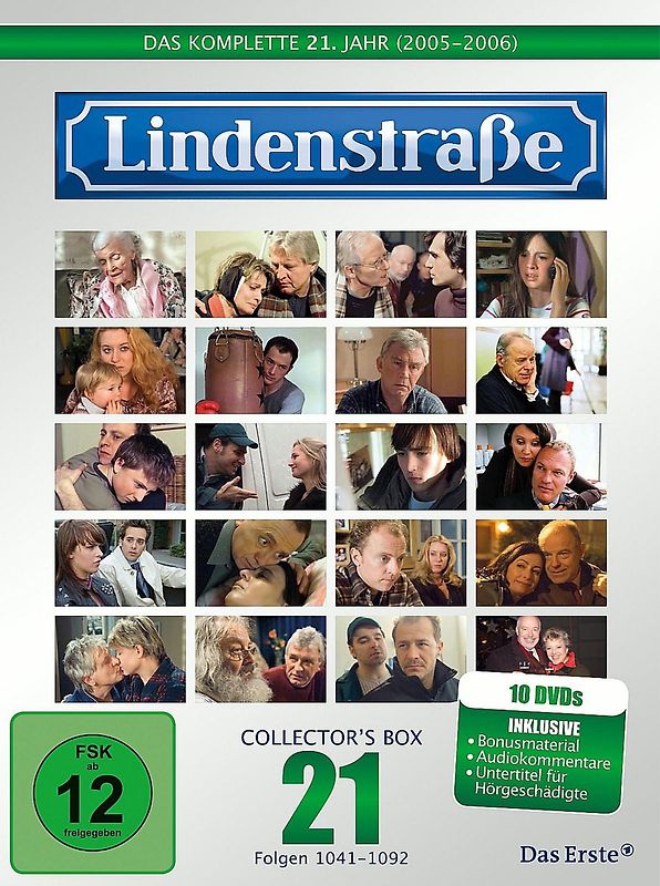 Die Lindenstraße - Das komplette 21. Jahr, Folgen 1041-1092 (Collector's Box,10 Discs) DVD