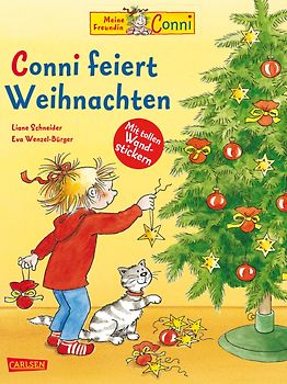 Conni-Bilderbücher: Conni feiert Weihnachten - mit 2 Conni-Wandstickerbögen