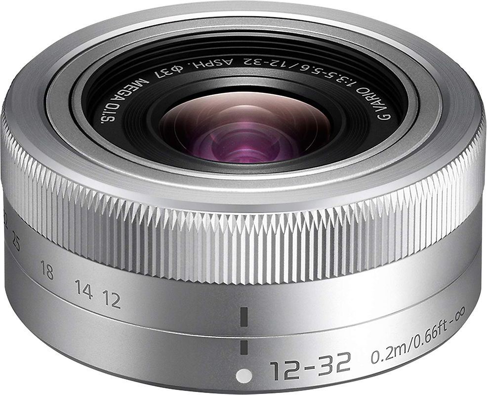 Panasonic Lumix G VARIO 12-32 mm F3.5-5.6 ASPH. O.I.S. 37 mm Objectif (adapté à Micro Four Thirds) argent