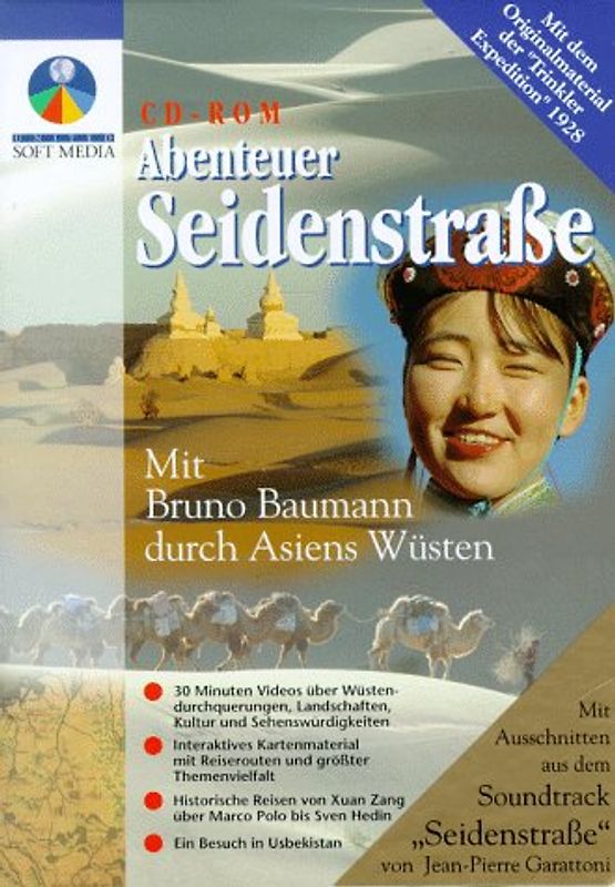 Abenteuer Seidenstrasse CD-ROM. Durch Asiens Wüsten. (Hybrid Version für Windows und Macintosh)