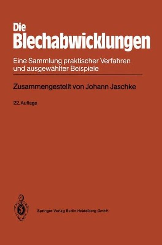 Die Blechabwicklungen