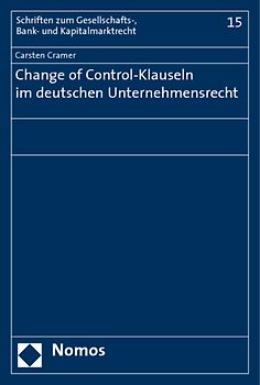 Change of Control-Klauseln im deutschen Unternehmensrecht