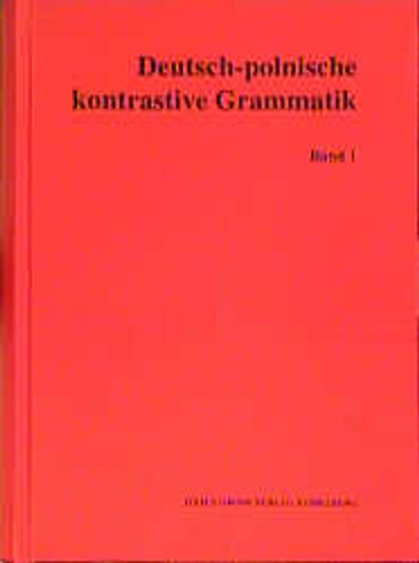 Deutsch-polnische kontrastive Grammatik