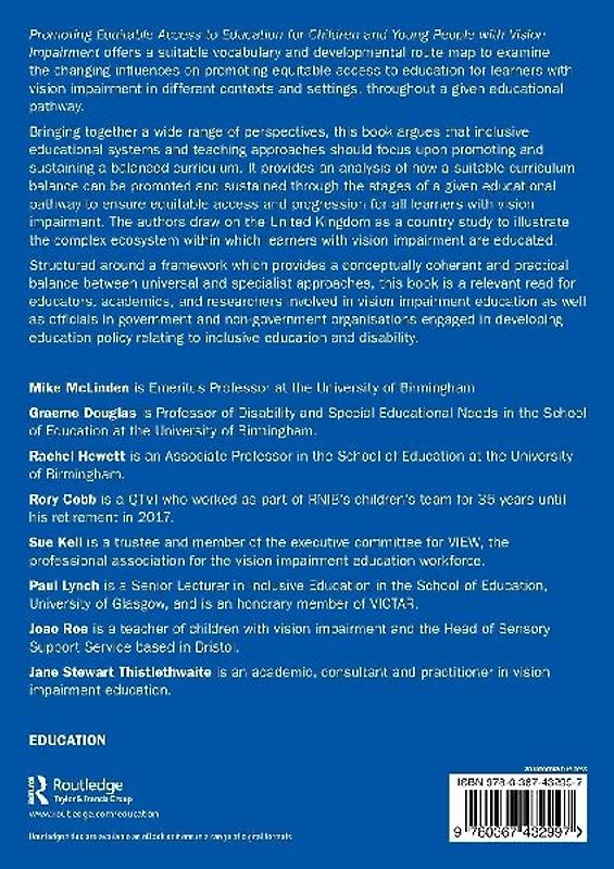 Promoting Equitable Access to Education for Children and Young People with Vision Impairment