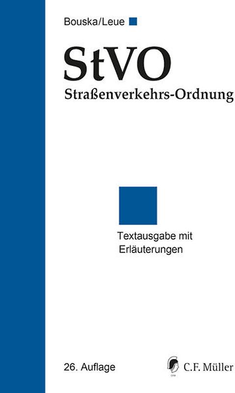 StVO Straßenverkehrs-Ordnung