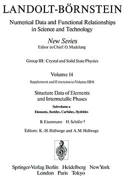 Elements, Borides, Carbides, Hydrides / Elemente, Boride, Carbide, Hydride