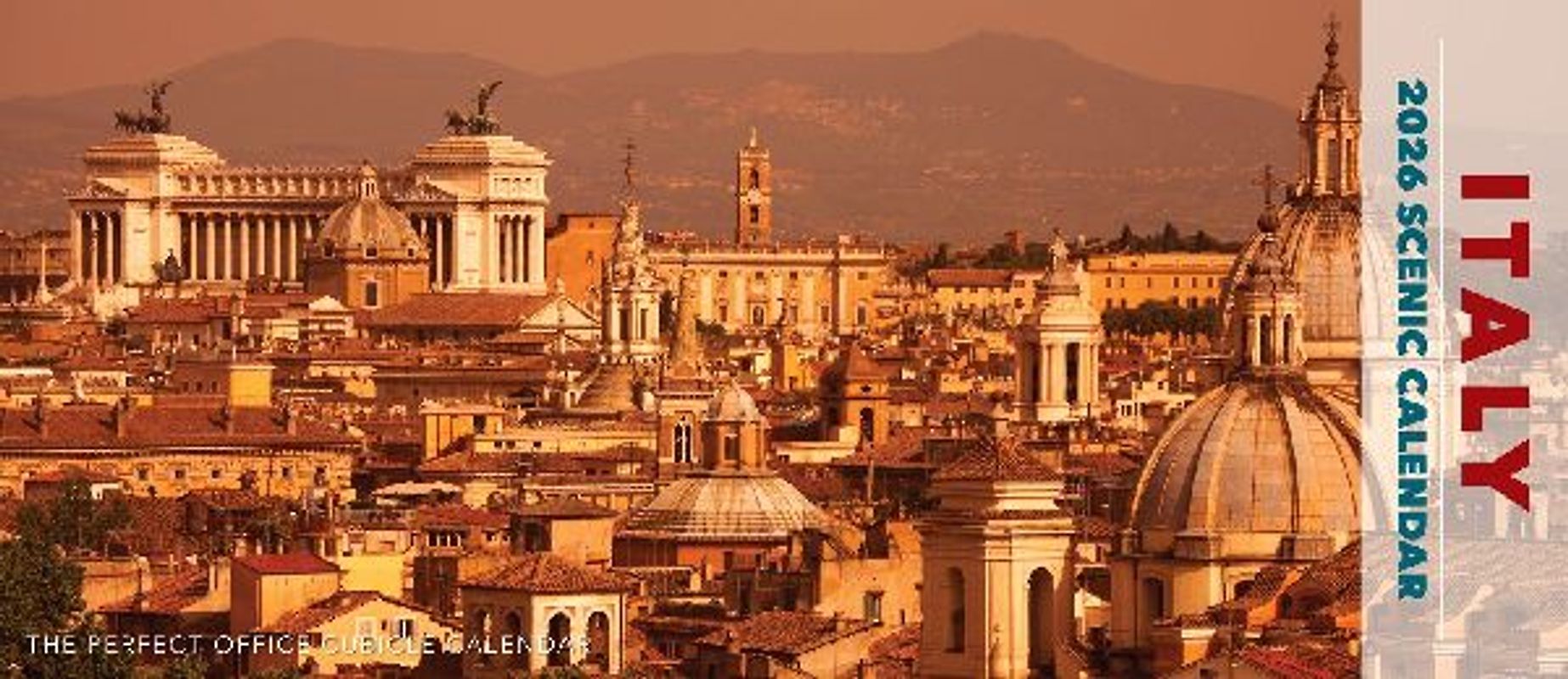 Italy 2026 Panoramic 15 X 6.5 Wall Calendar