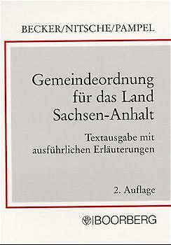 Gemeindeordnung für das Land Sachsen-Anhalt