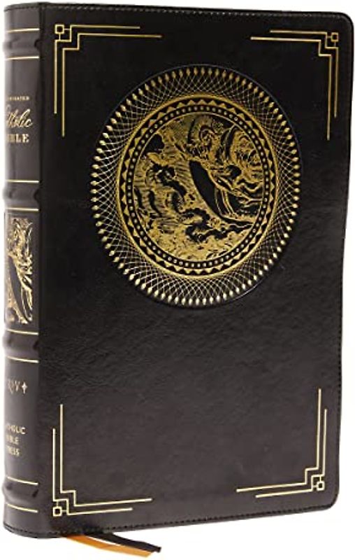 NRSVCE, Illustrated Catholic Bible, Leathersoft, Black, Comfort Print
