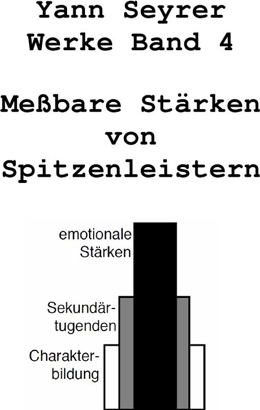 Gesammelte Werke / Werke Band 4, Meßbare Stärken von Spitzenleistern