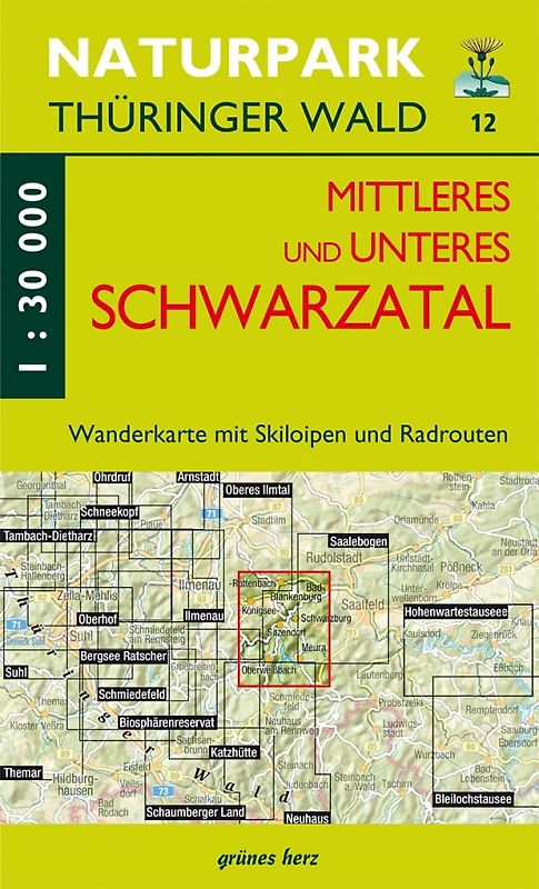 Wanderkarte Mittleres und unteres Schwarzatal