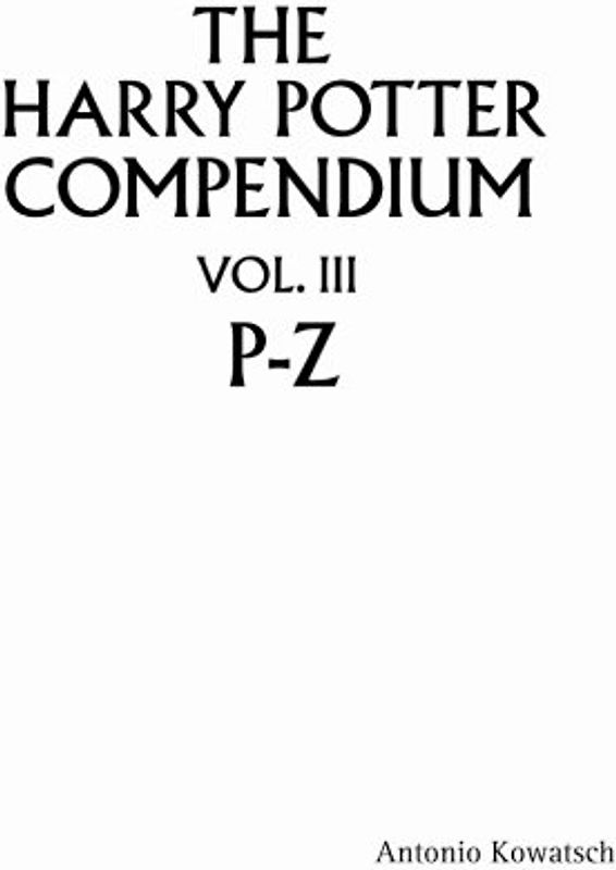 The Harry Potter Compendium Vol. III