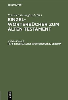Hebräisches Wörterbuch zu Jeremia