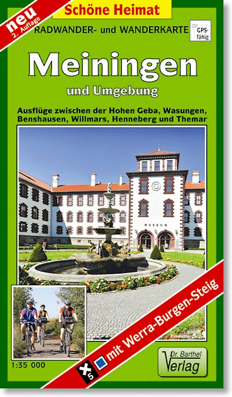 Radwander- und Wanderkarte Meiningen und Umgebung