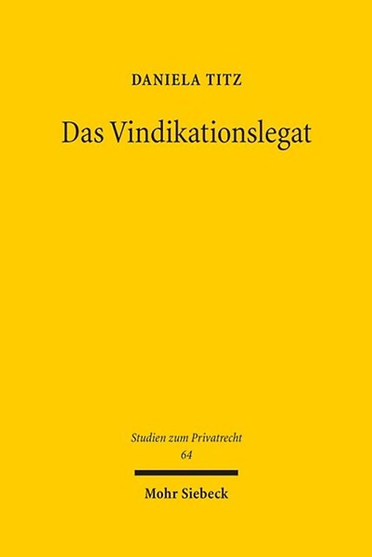 Das Vindikationslegat