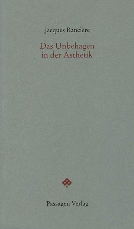 Das Unbehagen in der Ästhetik