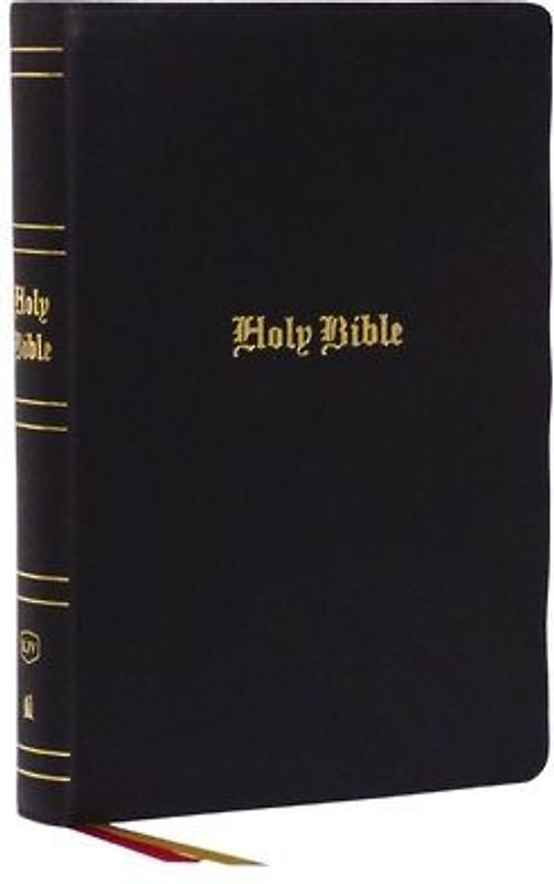 KJV Holy Bible: Super Giant Print with 43,000 Cross References, Black Genuine Leather, Red Letter, Comfort Print: King James Version