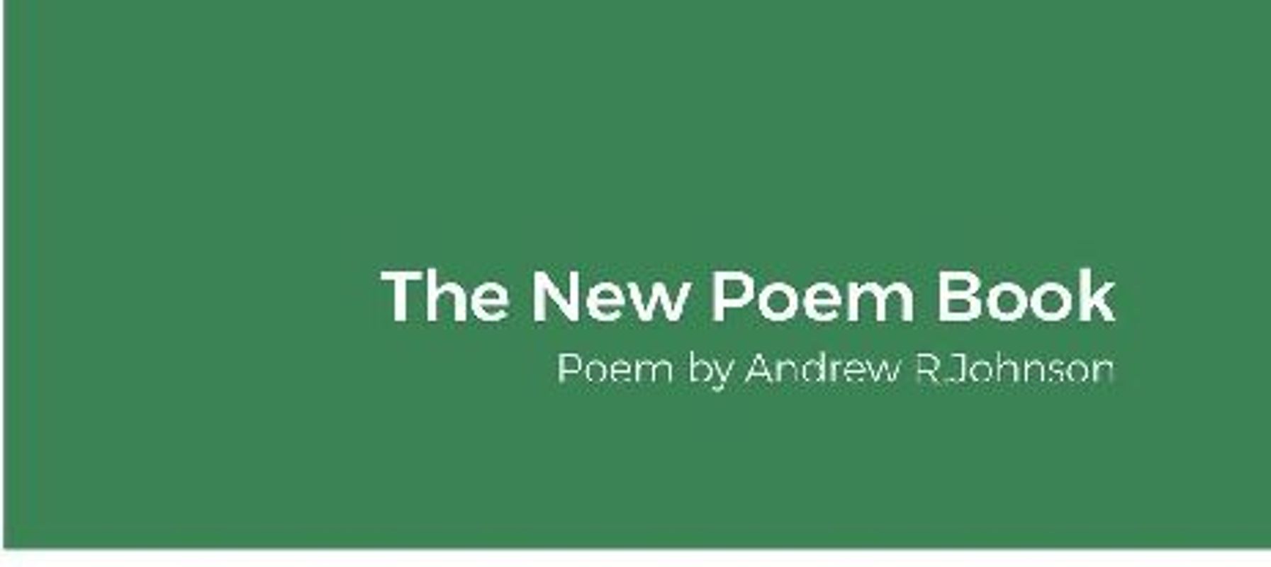 The New Poem Book