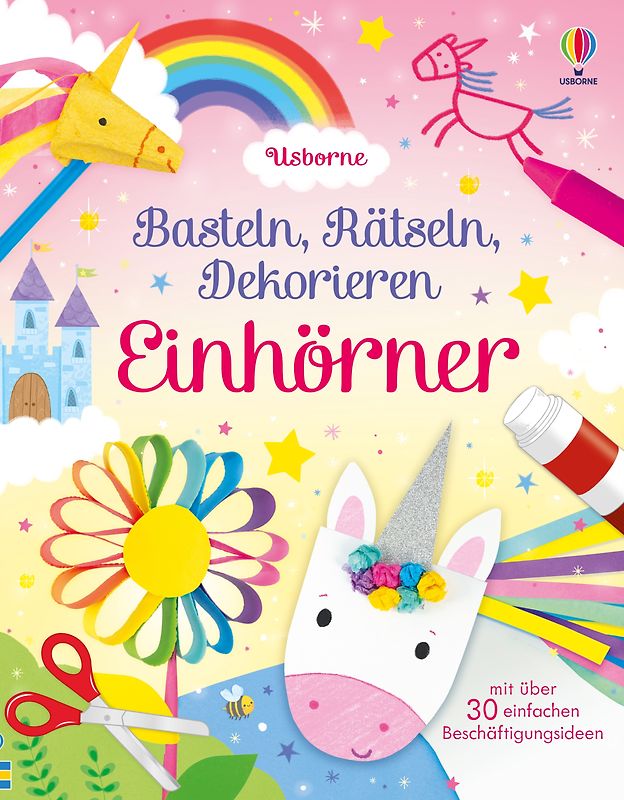 Basteln, Rätseln, Dekorieren: Einhörner