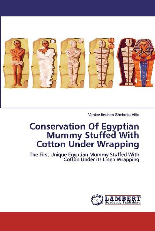 Conservation Of Egyptian Mummy Stuffed With Cotton Under Wrapping