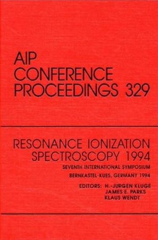 Resonance Ionization Spectroscopy 1994 Seventh International Symposium