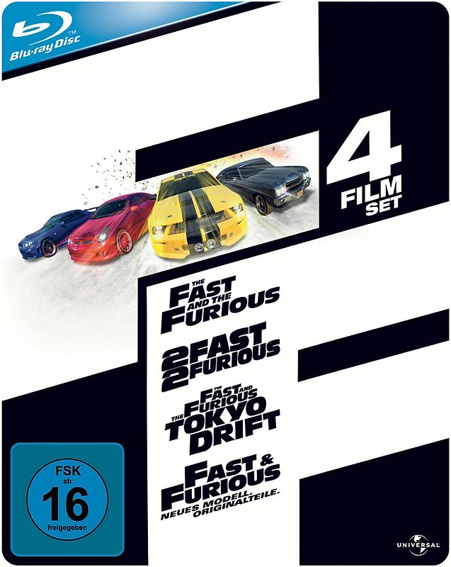 Fast & Furious 4 - Movie Set Steelbook limitiert Blu-ray Disc
