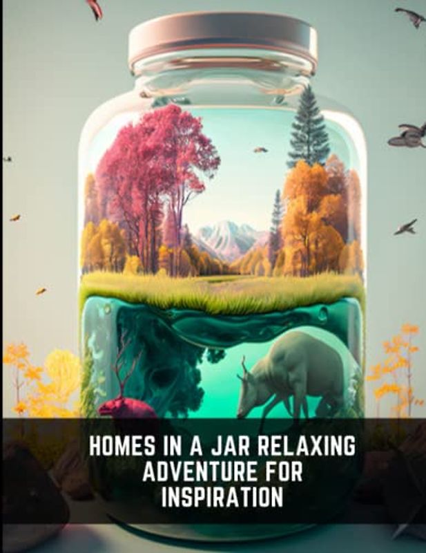 Homes In a Jar Relaxing Adventure for Inspiration: Unwind and find inspiration in the charming illustrations
