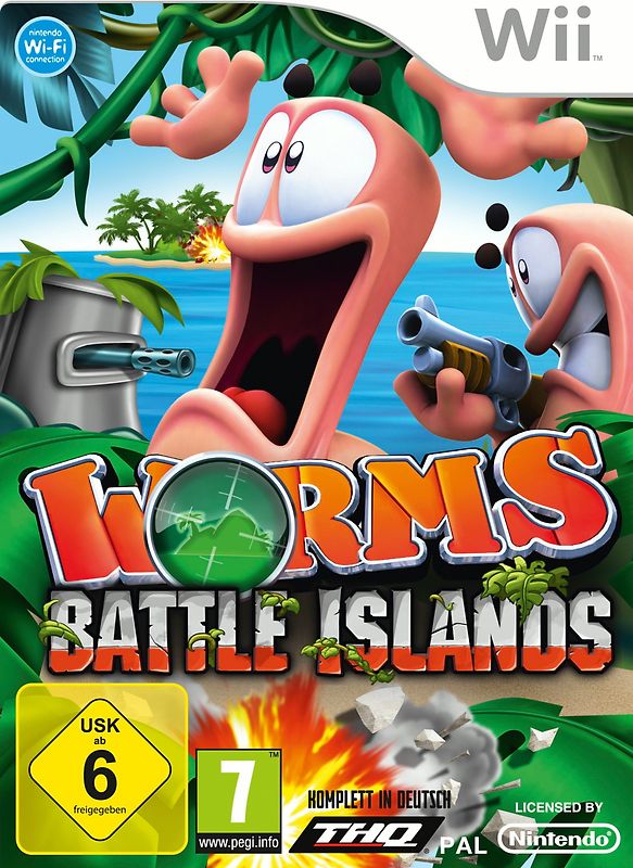 Worms Battle Island Nintendo Wii