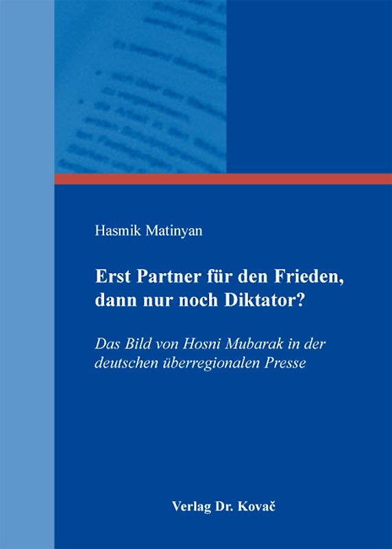 Erst Partner für den Frieden, dann nur noch Diktator?