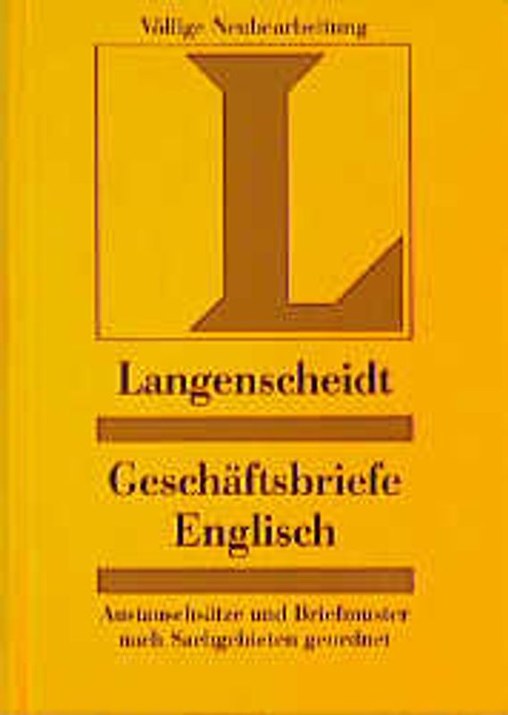 Langenscheidt Geschäftsbriefe / Geschäftsbriefe Englisch