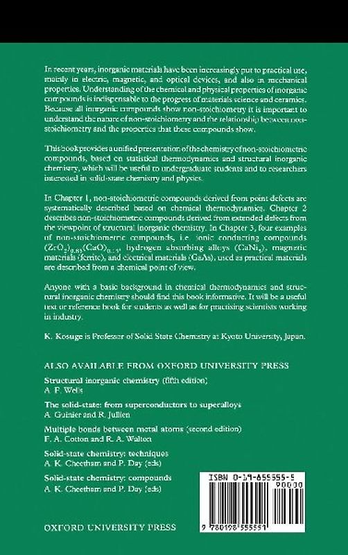 Chemistry of Non-Stoichiometric Compounds