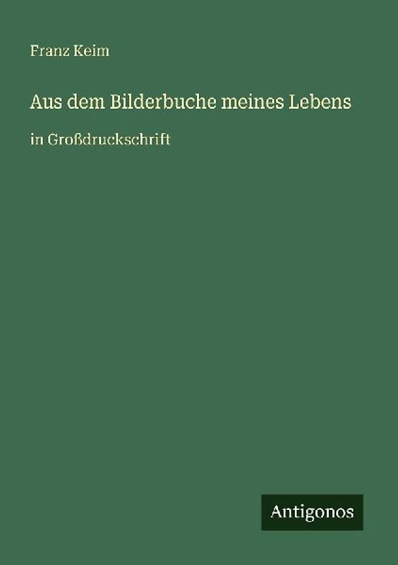 Aus dem Bilderbuche meines Lebens