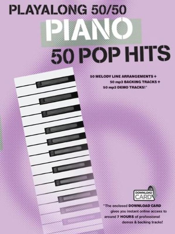 Playalong 50/50 Piano Pop Hits (Buch & Downloads)