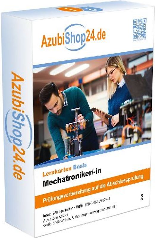 AzubiShop24.de Basis-Lernkarten Mechatroniker /in. Prüfungsvorbereitung. Ausbildung