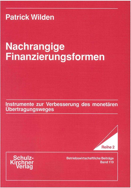 Nachrangige Finanzierungsformen