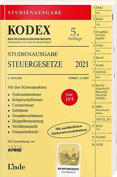 KODEX Studienausgabe Steuergesetze 2021