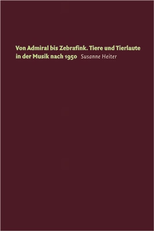 Von Admiral bis Zebrafink