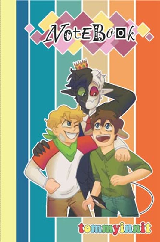 Tommyinnit Notebook Merch for Women Men Teen: Dream SMP Tommyinnit Collage | Tommy And Tubbo Skin Color Theme | Journal | Diary For student, Kids, ... Thick Blank ... 6x9 inches (114 Pages)