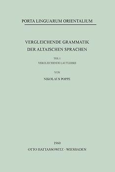 Vergleichende Grammatik der altaischen Sprachen