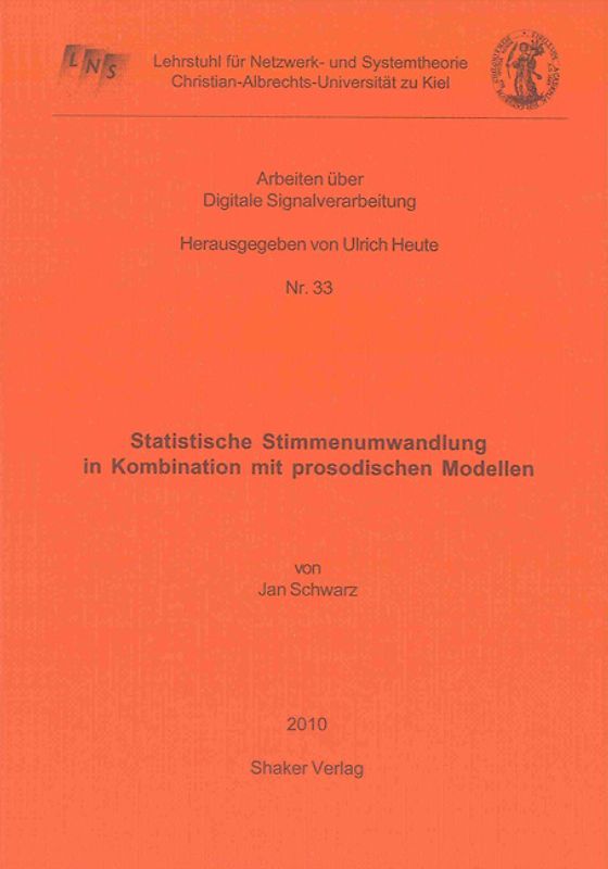 Statistische Stimmenumwandlung in Kombination mit prosodischen Modellen