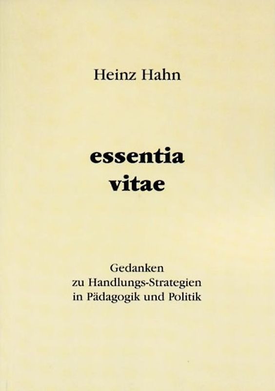 Essentia vitae
