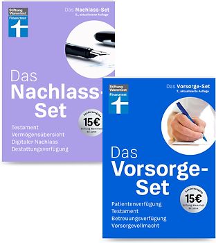 Vorsorge-Set und Nachlass-Set im Paket - aktualisierte Auflagen 2024